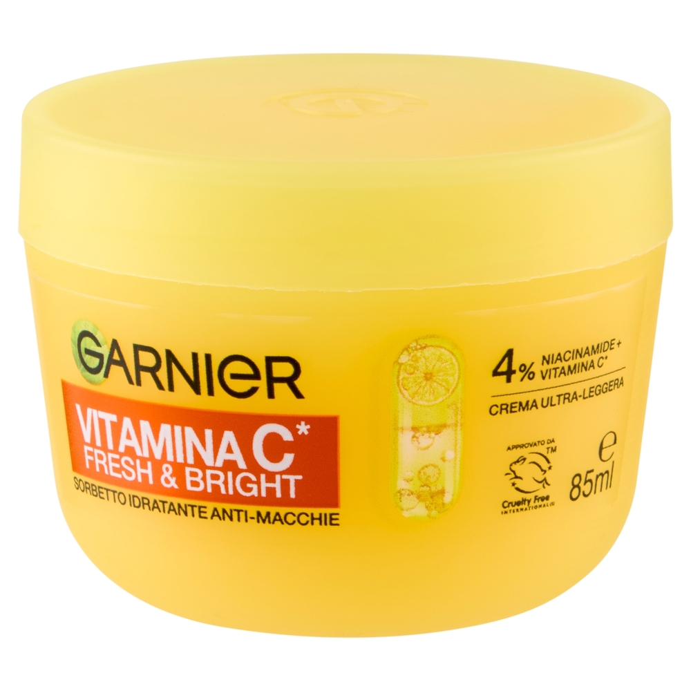 Garnier Vitamina C* Fresh & Bright Sorbetto Idratante Anti-Macchie 85 ml